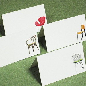 Wedding Day Of Stationery Ideas: Mid Century Modern via Oh So Beautiful Paper