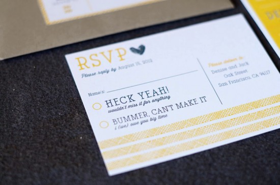 Modern Wedding Invitations by Good on Paper via Oh So Beautiful Paper (2)