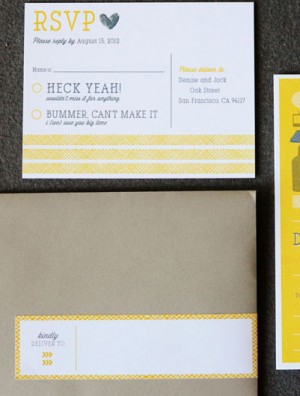 Modern Wedding Invitations by Good on Paper via Oh So Beautiful Paper (1)