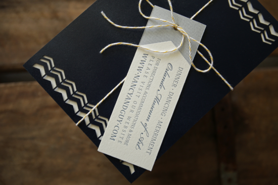 Modern Navy Wedding Invitations by Plane Paper via Oh So Beautiful Paper (2)