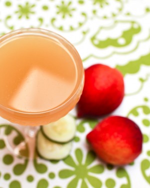 Peach-Cucumber Tequila Cobbler Cocktail Recipe via Oh So Beautiful Paper (17)