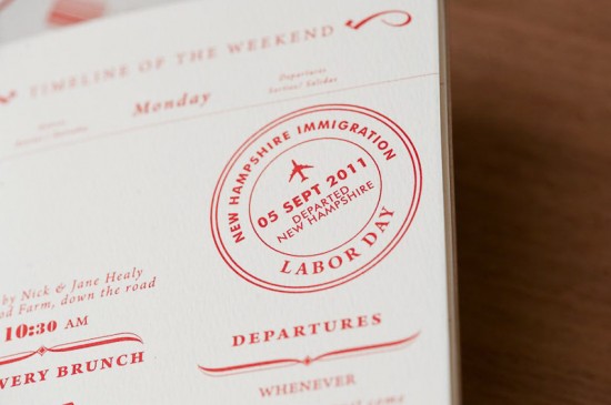 Red White Travel-Inspired Wedding Invitations via Oh So Beautiful Paper (8)
