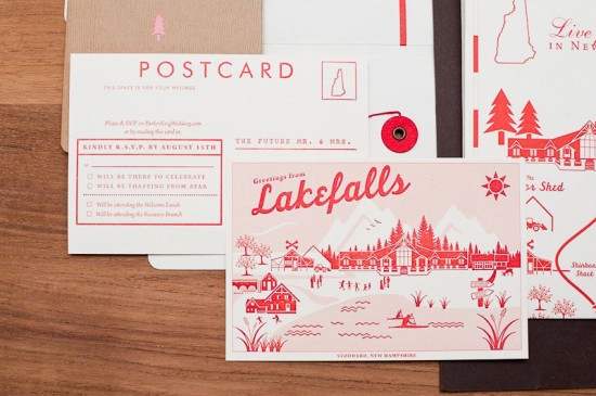 Red White Travel-Inspired Wedding Invitations via Oh So Beautiful Paper (20)
