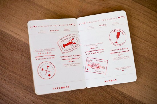Red White Travel-Inspired Wedding Invitations via Oh So Beautiful Paper (19)