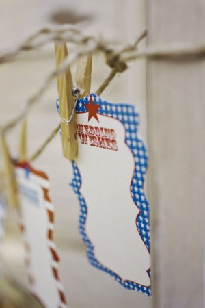 Day-of Wedding Stationery Inspiration and Ideas: Fourth of July via Oh So Beautiful Paper