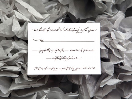 Ligature Collection Wedding Invitations by Paperfinger via Oh So Beautiful Paper (7)