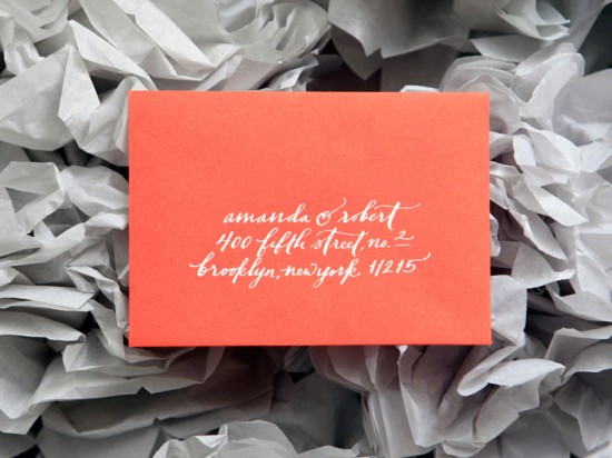 Ligature Collection Wedding Invitations by Paperfinger via Oh So Beautiful Paper (6)
