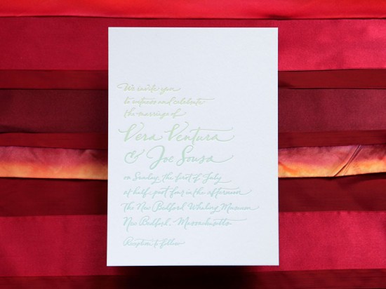 Ligature Collection Wedding Invitations by Paperfinger via Oh So Beautiful Paper (2)