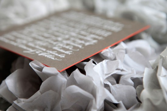 Ligature Collection Wedding Invitations by Paperfinger via Oh So Beautiful Paper (9)