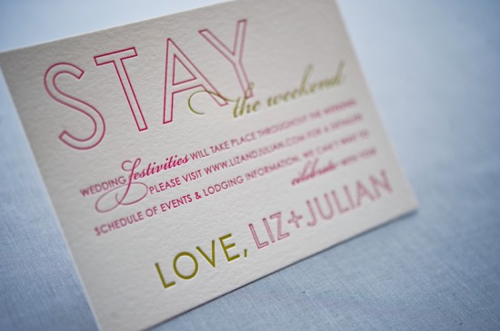 Colorful Destination Wedding Save the Dates by Gus & Ruby Letterpress (3)