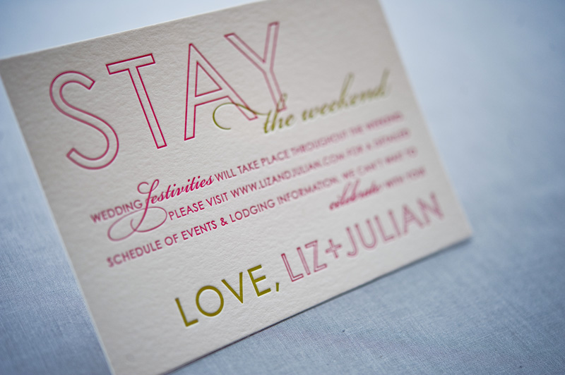 Liz + Julian's Colorful Destination Wedding Save the Dates