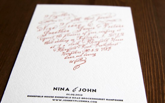 DIY Letterpress Wedding Invitations via Oh So Beautiful Paper (9)