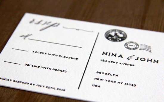 DIY Letterpress Wedding Invitations via Oh So Beautiful Paper (6)