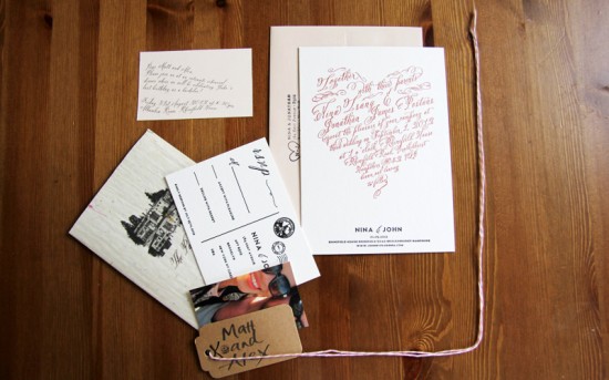 DIY Letterpress Wedding Invitations via Oh So Beautiful Paper (3)