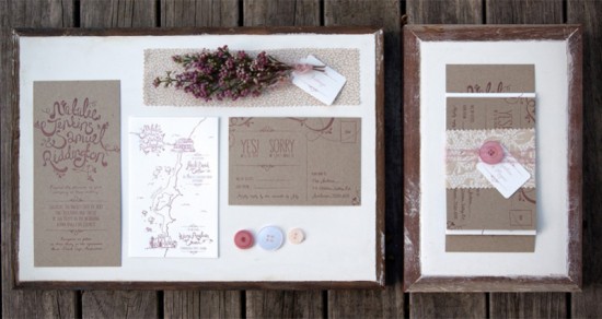 Wedding Invitations by Ruby's Tuesday via Oh So Beautiful Paper (7)