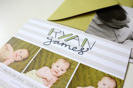 Baby Announcements by Paper Nest via Oh So Beautiful Paper (2)