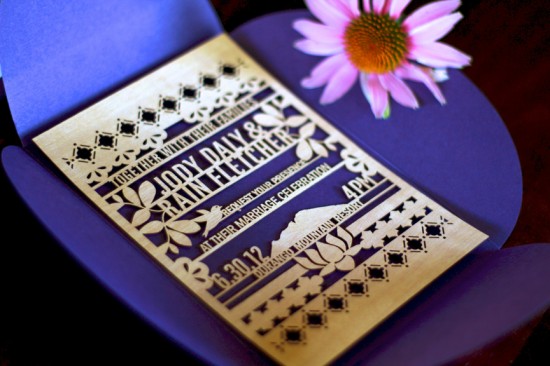 Lasercut Wedding Invitations by Kate Holgate via Oh So Beautiful Paper (12)