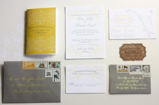 Wedding Invitations by Paisley Quill via Oh So Beautiful Paper (9)