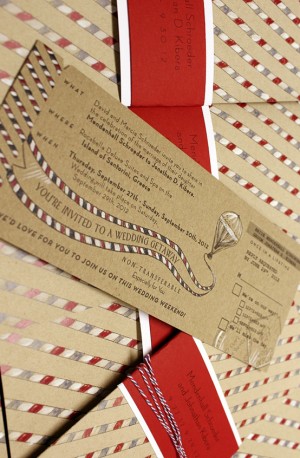 Momental Designs Wedding Invitations via Oh So Beautiful Paper (7)