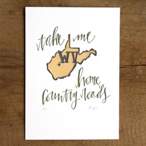 One Canoe Two Letterpress State Prints via Oh So Beautiful Paper (1)