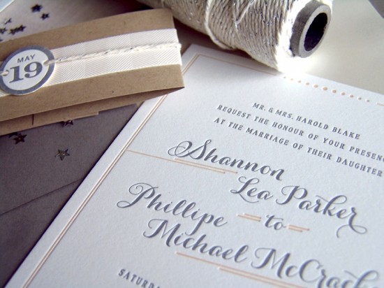 Wedding Invitations by Studio SloMo via Oh So Beautiful Paper (1)