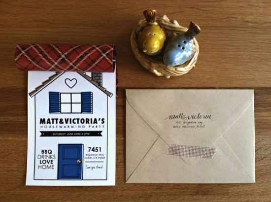 Housewarming Party Invitations by Victory Paper Designs via Oh So Beautiful Paper (1)