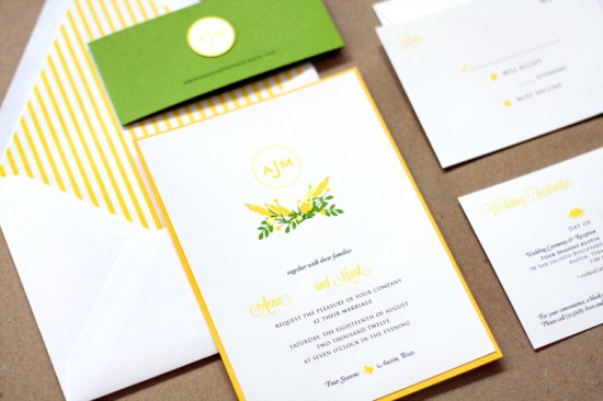 Wedding Invitations by Lavender Blue via Oh So Beautiful Paper (6)