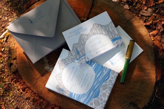 Rustic Wedding Invitations by Noteworthy Paper and Press via Oh So Beautiful Paper (7)