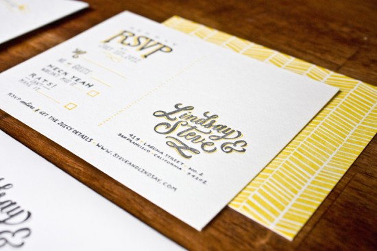 Hand Lettered Wedding Invitations by Molly Jacques via Oh So Beautiful Paper (8)