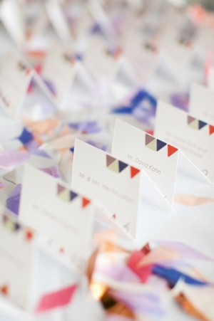 Day-Of Wedding Stationery Inspiration and Ideas: Geometric via Oh So Beautiful Paper