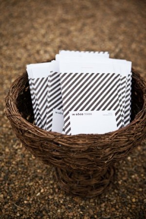 Day-Of Wedding Stationery Inspiration and Ideas: Black and White Stripes via Oh So Beautiful Paper
