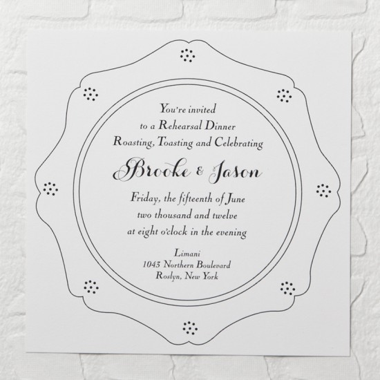 Rehearsal Dinner Invitations by Suite Paperie via Oh So Beautiful Paper (5)