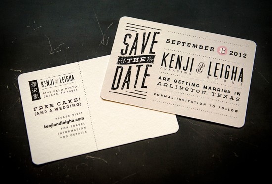 Rustic Modern Wedding Invitations by Em-press Design via Oh So Beautiful Paper (8)