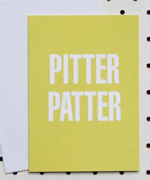 Pitter Patter card by Akimbo Design