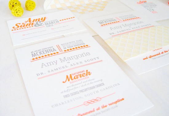 Wedding Invitations by 42 Pressed via Oh So Beautiful Paper (4)