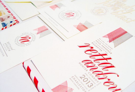 Wedding Invitations by 42 Pressed via Oh So Beautiful Paper (3)