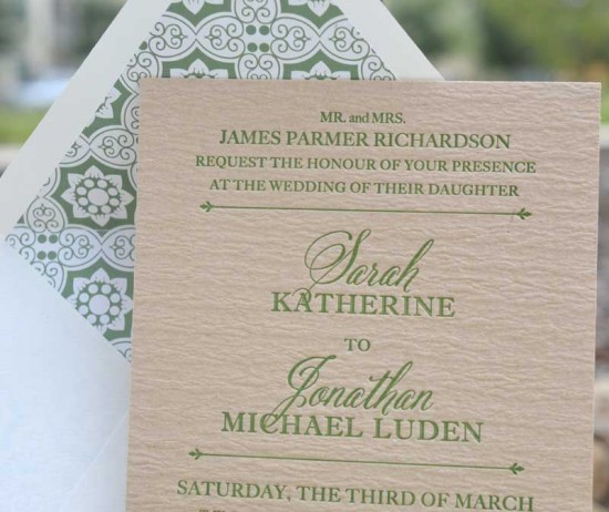 German-Inspired Wedding Invitations by Imaj Design via Oh So Beautiful Paper