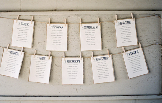Day-Of Wedding Stationery Inspiration and Ideas: Seating Charts via Oh So Beautiful Paper (9)
