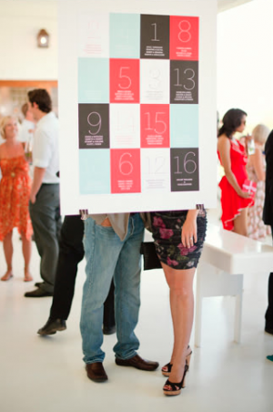 Day-Of Wedding Stationery Inspiration and Ideas: Seating Charts via Oh So Beautiful Paper (1)