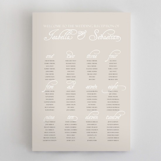 Day-Of Wedding Stationery Inspiration and Ideas: Seating Charts via Oh So Beautiful Paper (2)