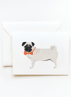 Pug Card by Rifle Paper Co.