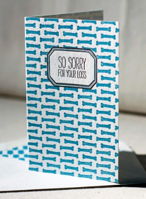 Fido letterpress card by Smock