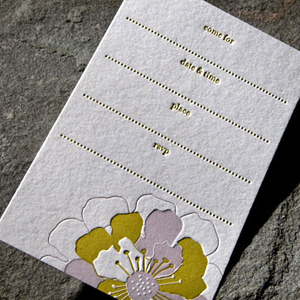 Bloom boxed letterpress petite cards by Smock Paper