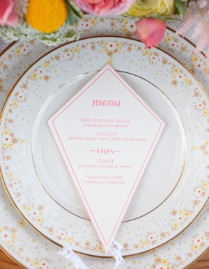 Day-Of Wedding Stationery Inspiration and Ideas: Die Cut via Oh So Beautiful Paper