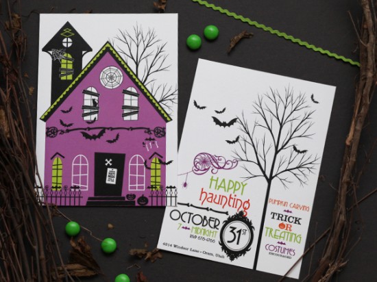 Halloween Party Invitations and Printables by Wants and Wishes via Oh So Beautiful Paper (1)