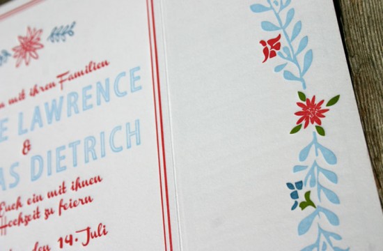 Hand-Illustrated Austrian Wedding Invitations by For the Love of Press via Oh So Beautiful Paper (4)