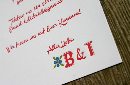 Hand-Illustrated Austrian Wedding Invitations by For the Love of Press via Oh So Beautiful Paper (7)