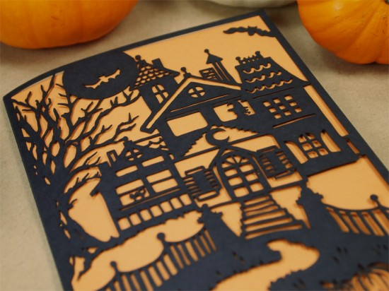 Laser-Cut Halloween Cards by Alexis Mattox Design via Oh So Beautiful Paper (3)