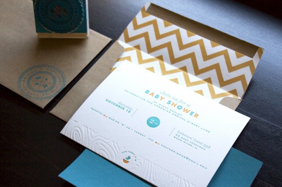 Modern Baby Shower Invitations via Oh So Beautiful Paper (7)
