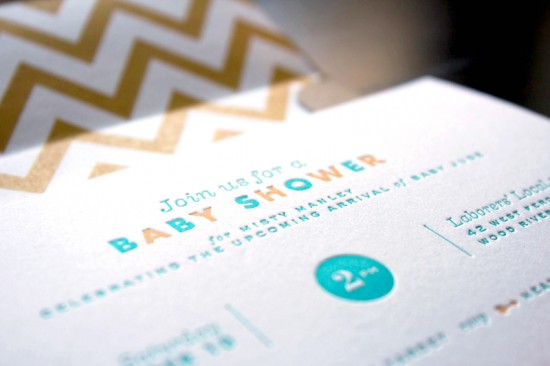 Modern Baby Shower Invitations via Oh So Beautiful Paper (5)
